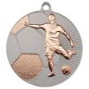 Picture of Large Football Two Colour Medal Matt Silver|bronze - 2.75in