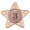 Picture of Star Shaped Medal With 5 Mini Stars (1in Centre) Bronze - 2in