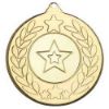 Picture of Stars And Wreath Medal (1in Centre) Gold - 2in