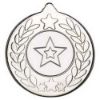 Picture of Stars And Wreath Medal (1in Centre) Silver - 2in