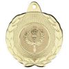 Picture of Laurel Wreath Edged Medal (1in Centre) Gold - 1.75in