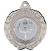 Picture of Laurel Wreath Edged Medal (1in Centre) Silver - 1.75in