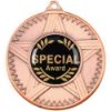 Picture of Striped Star Medal (1in Centre) Bronze - 2in