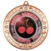 Picture of Tri Star Medal (2in Centre) Bronze - 2.75in