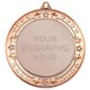 Picture of Tri Star Medal (2in Centre) Bronze - 2.75in