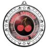 Picture of Tri Star Medal (2in Centre) Silver - 2.75in