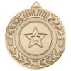 Picture of Wreath Medal (1in Centre) Antique Gold - 2in