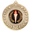 Picture of Wreath Medal (1in Centre) Antique Gold - 2in