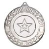Picture of Wreath Medal (1in Centre) Antique Silver - 2in
