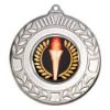 Picture of Wreath Medal (1in Centre) Antique Silver - 2in