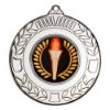 Picture of Wreath Medal (1in Centre) Silver - 2in