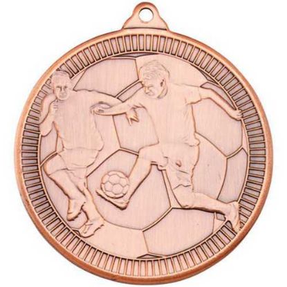 Picture of Football Multi Line Medal Bronze - 2in