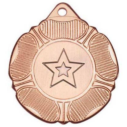 Picture of Tudor Rose Medal (1in Centre) Bronze
