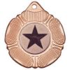 Picture of Tudor Rose Medal (1in Centre) Bronze - 2in