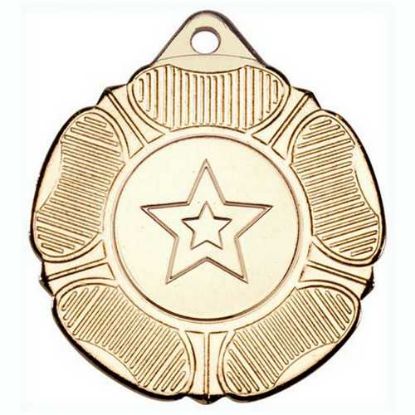 Picture of Tudor Rose Medal (1in Centre) Gold
