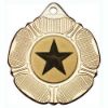 Picture of Tudor Rose Medal (1in Centre) Gold - 2in