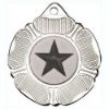 Picture of Tudor Rose Medal (1in Centre) Silver - 2in