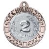 Picture of Wreath Medal Extra Thick (2in Centre) Antique Silver - 2.75in