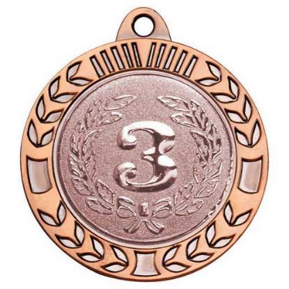 Picture of Wreath Medal Extra Thick (2in Centre) Bronze