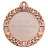 Picture of Wreath Medal Extra Thick (2in Centre) Bronze - 2.75in
