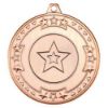 Picture of Tri Star Medal (1in Centre) Bronze - 2in
