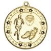 Picture of Running Tri Star Medal Gold - 2in