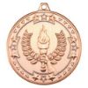 Picture of Victory Torch Tri Star Medal Bronze - 2in