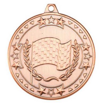 Picture of Motor Sport Tri Star Medal Bronze - 2in