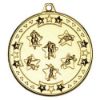 Picture of Multi Athletics Tri Star Medal Gold - 2in