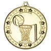 Picture of Netball Tri Star Medal Gold - 2in