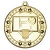 Picture of Basketball Tri Star Medal Gold - 2in