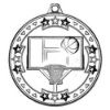Picture of Basketball Tri Star Medal Silver - 2in