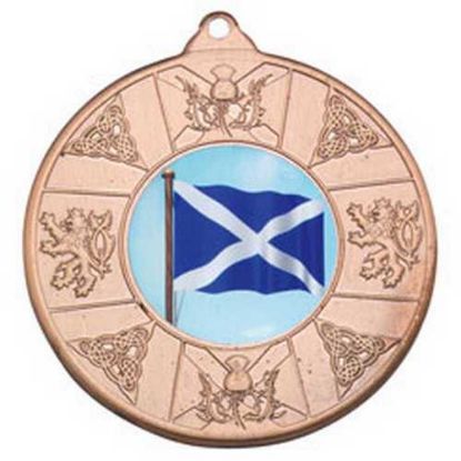 Picture of Scotland Medal (1in Centre) Bronze - 2in