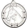 Picture of Horse Tri Star Medal Silver - 2in
