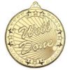Picture of Well Done Tri Star Medal Gold - 2in