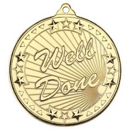 Picture of Well Done Tri Star Medal Gold