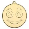 Picture of Smiley Face Gold Medal - 2in