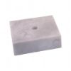 Picture of White Marble Square (1 Hole C|s) 2.5x2.5x0.75in