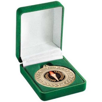 Picture of Deluxe Green Medal Box (40~50mm Recess)
