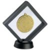 Picture of Black|clear Plastic Medal Box With Stand (For 50mm Medal) - 5in