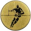 Picture of Metal Rugby Centre 25mm Gold - 1in