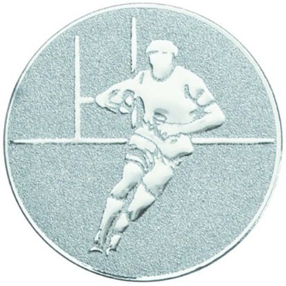 Picture of Metal Rugby Centre 25mm Silver - 1in