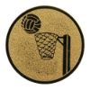 Picture of Metal Netball Centre 25mm Gold - 1in