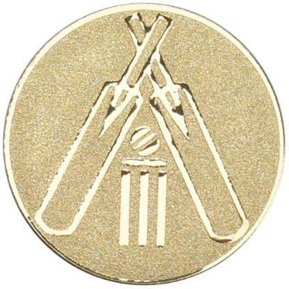 Picture of Metal Cricket Centre 25mm Gold - 1in