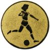 Picture of Metal Female Football Centre 25mm Gold - 1in