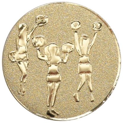 Picture of Metal Cheerleader Centre 25mm Gold - 1in