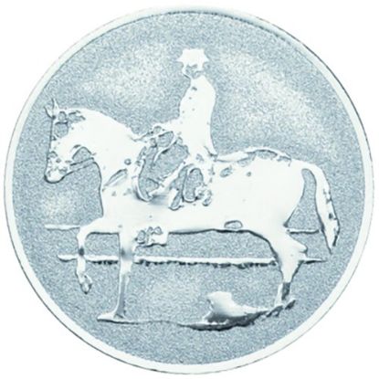 Picture of Metal Equestrian Centre 25mm Silver - 1in