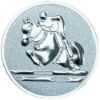 Picture of Metal Showjumping Centre 25mm Silver - 1in
