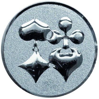 Picture of Metal Cards Centre 25mm Silver - 1in