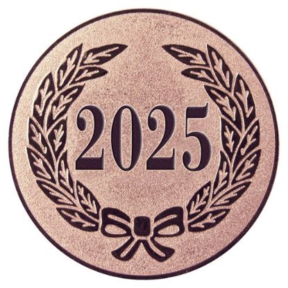 Picture of Metal 2025 Year Date Centre 25mm Bronze - 1in